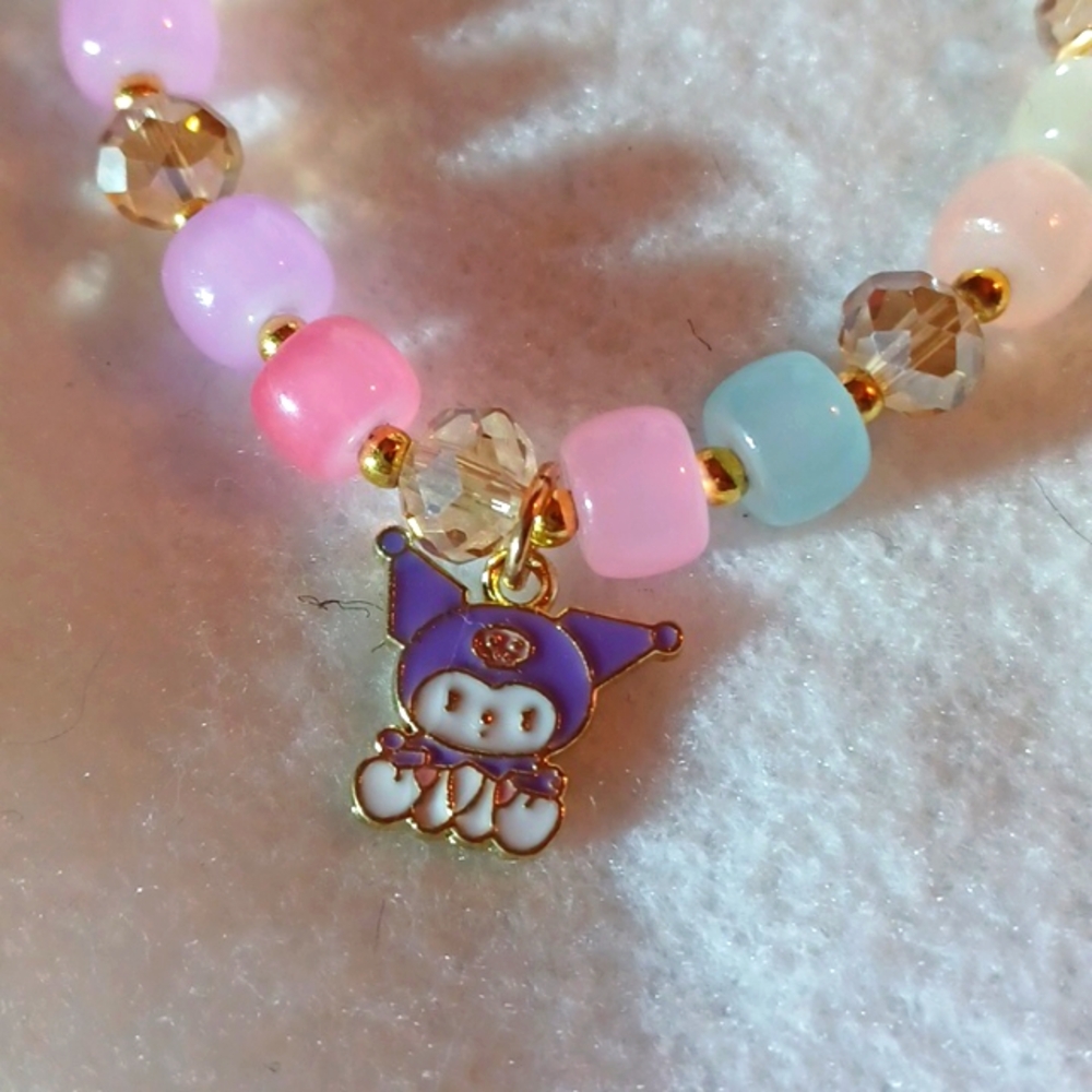 Kuromi Bubble Head Bracelet